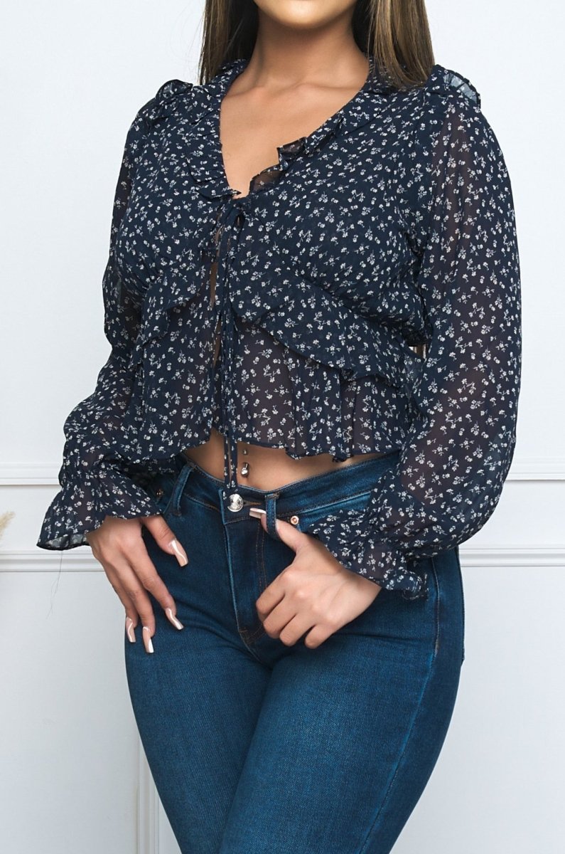 Hilliard-Susy Blouse Navy