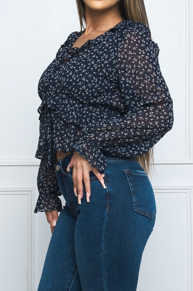 Hilliard-Susy Blouse Navy