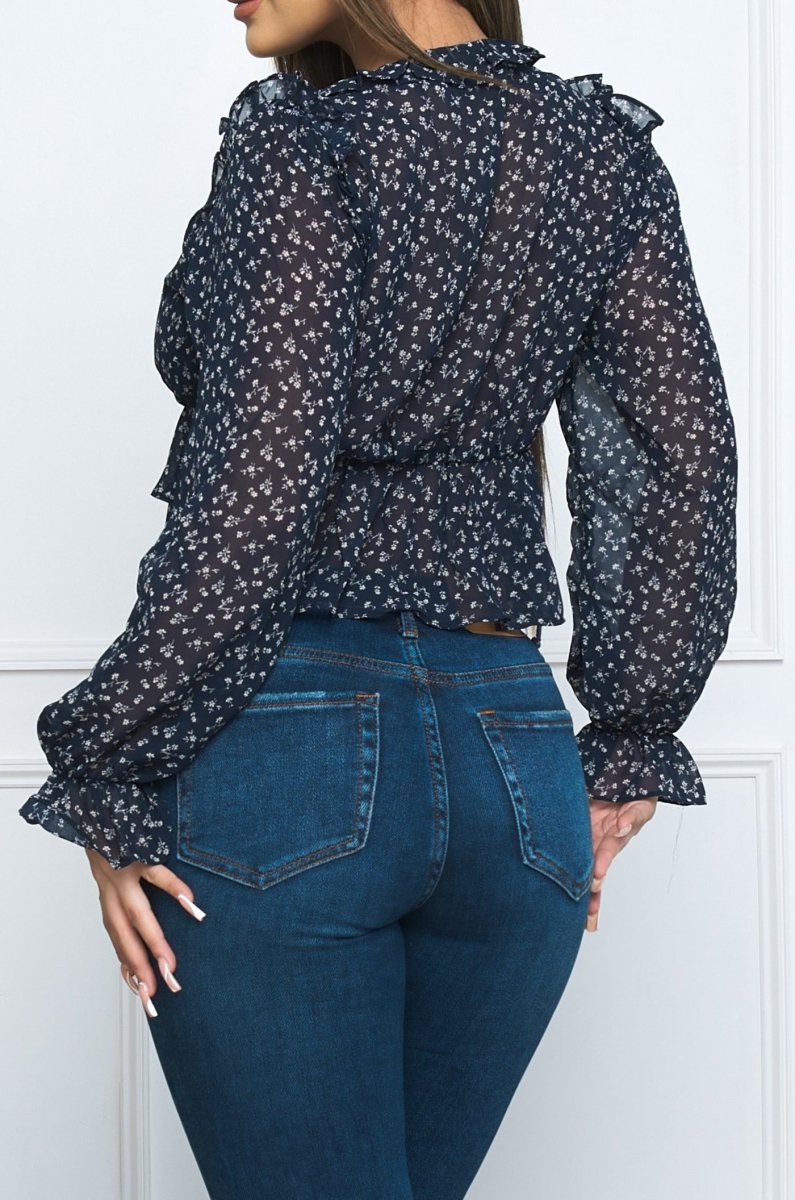 Hilliard-Susy Blouse Navy